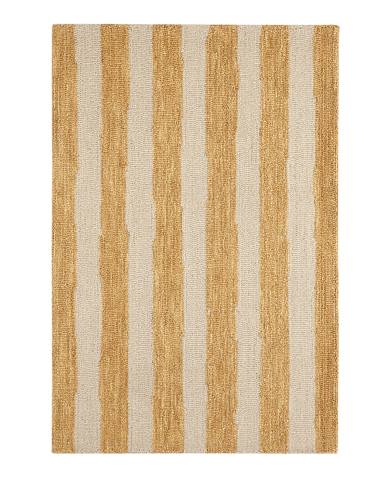 Dash & Albert By Annie Selke Dash Albert By Annie Selke Silas Stripe Da2219 Area Rug, 8'0x10'0 In Gold