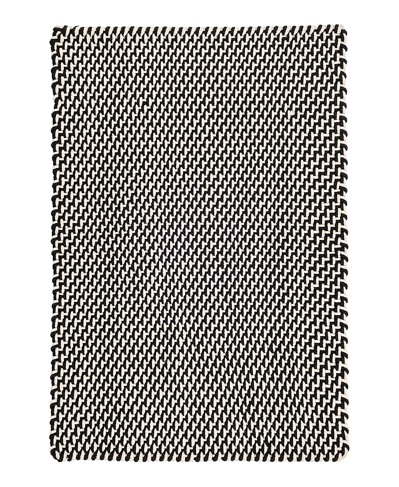 Dash & Albert By Annie Selke Dash Albert By Annie Selke Two-tone Rope Indoor/outdoor Rdb219 Area Rug, 8'0x10'0 In Black