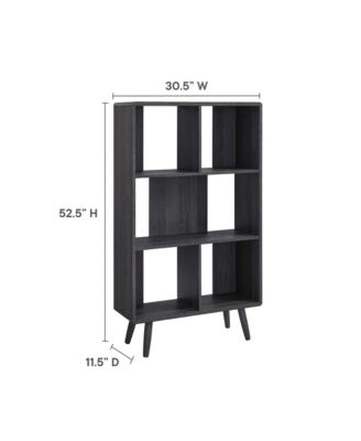 Transmit 5 Shelf Wood Grain Bookcase