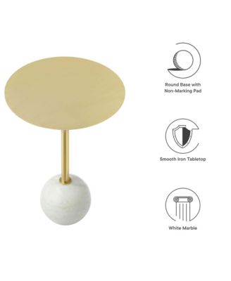 Aliza Round Marble Side Table