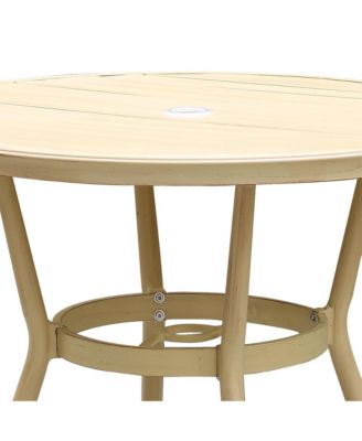 Meri Aluminum Patio Round Dining Table
