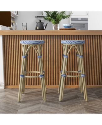 Kindry 30" Aluminum Outdoor Barstools, Set of 2