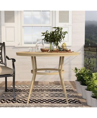 Sylvestri Aluminum Patio Round Dining Table