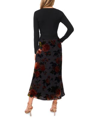 Bellina Mixed Media Midi Dress