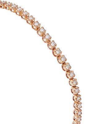 Diamond Crown Set Tennis Bracelet in 14K Gold, 1.50 tcw
