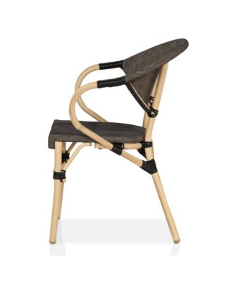 Madison Aluminum Patio Arm Chairs, Set of 2