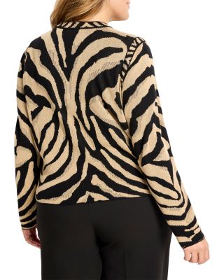 Animal Jacquard Cardigan