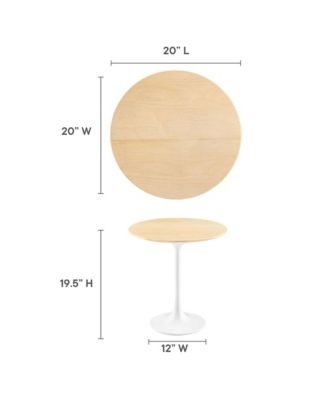 Lippa Round Wood Side Table