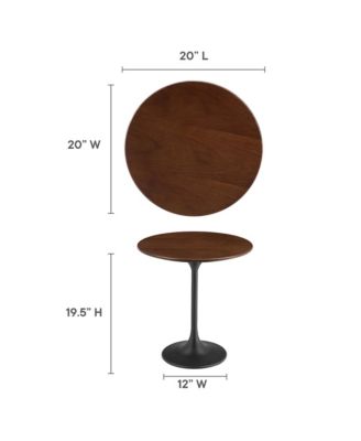 Lippa Round Wood Side Table