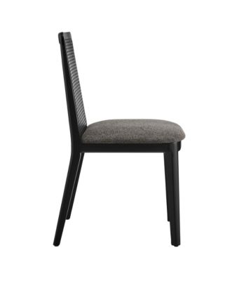 Monarch Wood and Rattan Dining Side Chair