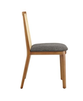 Monarch Wood and Rattan Dining Side Chair