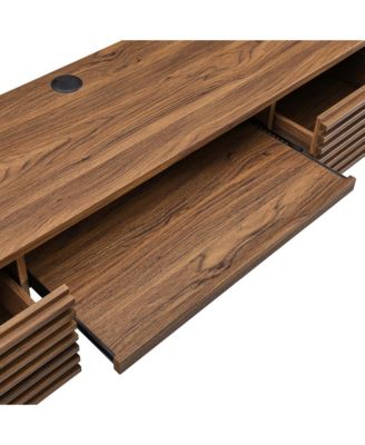 Render Wall Mount Wood Office Desk