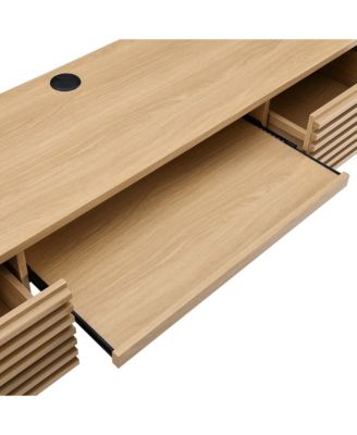 Render Wall Mount Wood Office Desk