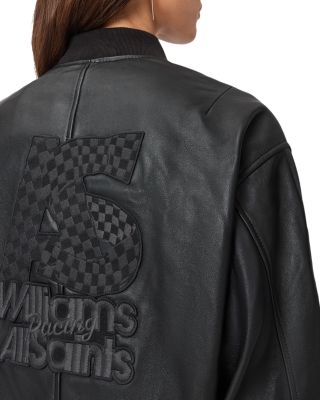 Belle Leather Bomber Jacket