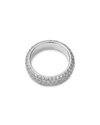 18K White Gold Diamond Classic Diamond Pav&amp;eacute; Band