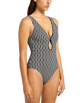 Plunge One Piece Swimsuit