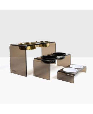 Medium Bronze Pet Feeder, 1 Quart Bowls