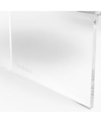 Tall Clear Triple Dog Bowl Feeder with 2 Quart Silver Bowls