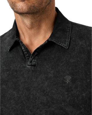 Carsten Open Collar Denim Polo Shirt