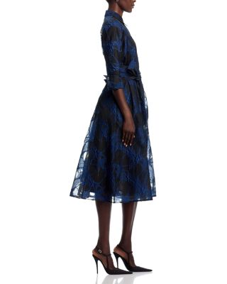 Organza Web Shirt Dress