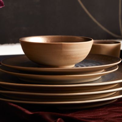 Akita Stoneware Dinner Plates, Set of 4