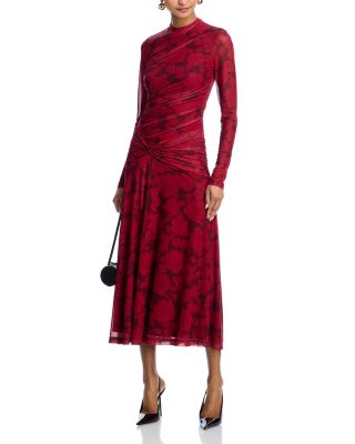 Selene Ruched Long Sleeve Dress