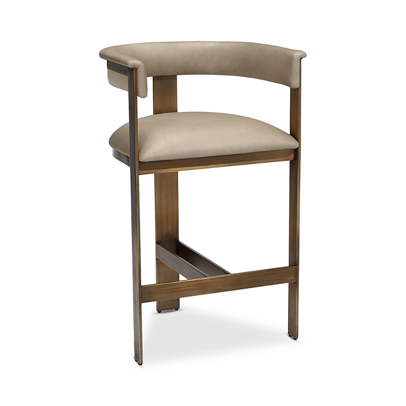 Interlude Home Darcy Counter Stool In Brown