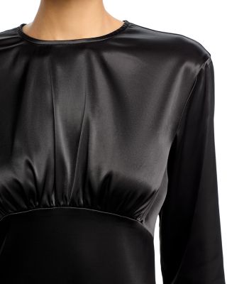 Seamed Long Sleeve Dress