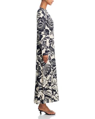 Cashews And Birds Winter Dress