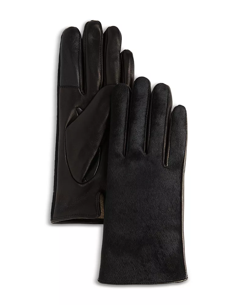 Bloomingdale's Cashmere Lined Calf Hair Gloves - Exclusive