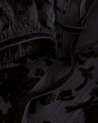 Mila Velvet Burnout Dress