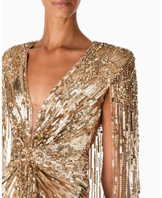 Gold Rush Sequin-Embellished Gown