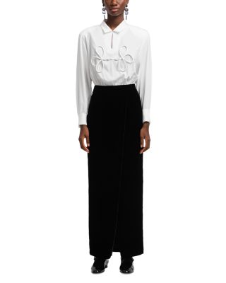 Mixed Media Maxi Dress