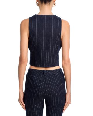 Anderson Metallic Pinstripe Vest