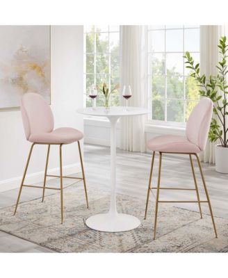 Lippa Round Wood Bar Table