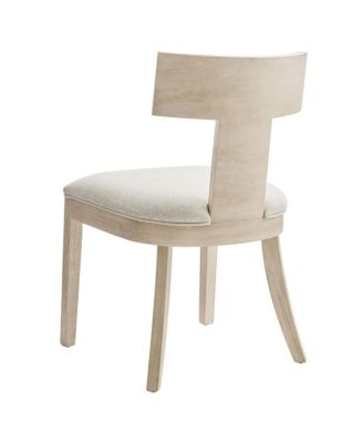 Peregrine Wood and Fabric Upholstered Dining Chairs, Set of 2