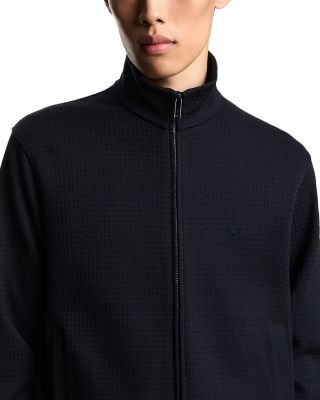 Jacquard Zip Up Sweatshirt