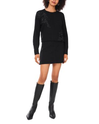 Embellished Crewneck Sweater