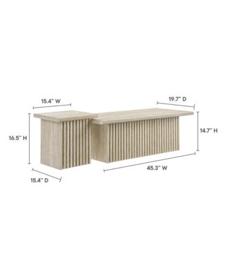  Render Nesting Coffee Tables, Set of 2