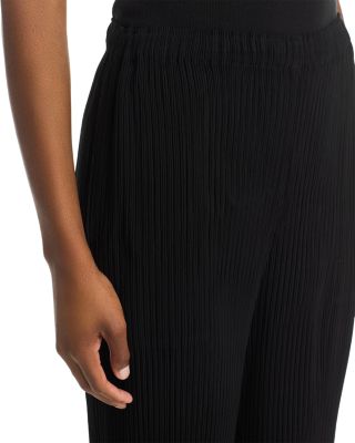 Hatching Pleats Pants