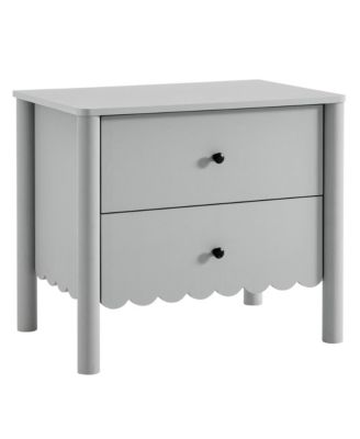 Emmeline Scalloped 2-Drawer Nightstand