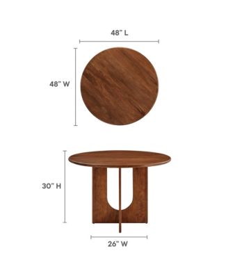 Rivian Round 48" Wood Dining Table