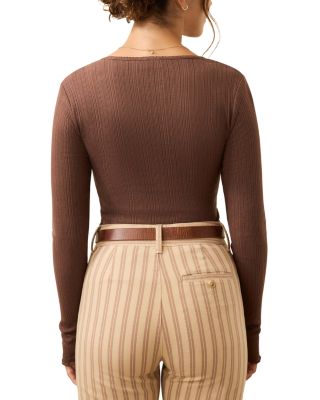 Paradise Pointelle Henley Sweater