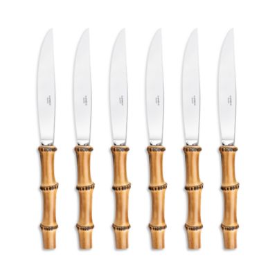 Bamboo Collection Steak Knives, Set of 6