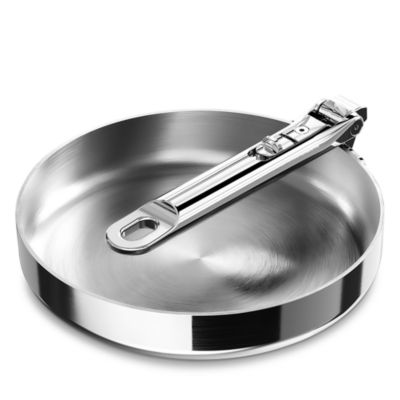 Space Steel 8" Stainless Steel Frying Pan with Folding Handle 