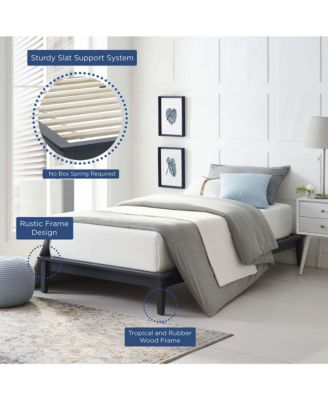 Lodge Wood Platform Bed Frame