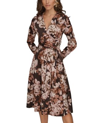 Floral Tie Waist Midi Dress