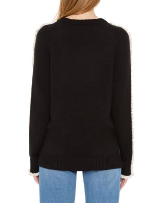 Ruffled Down Sweater