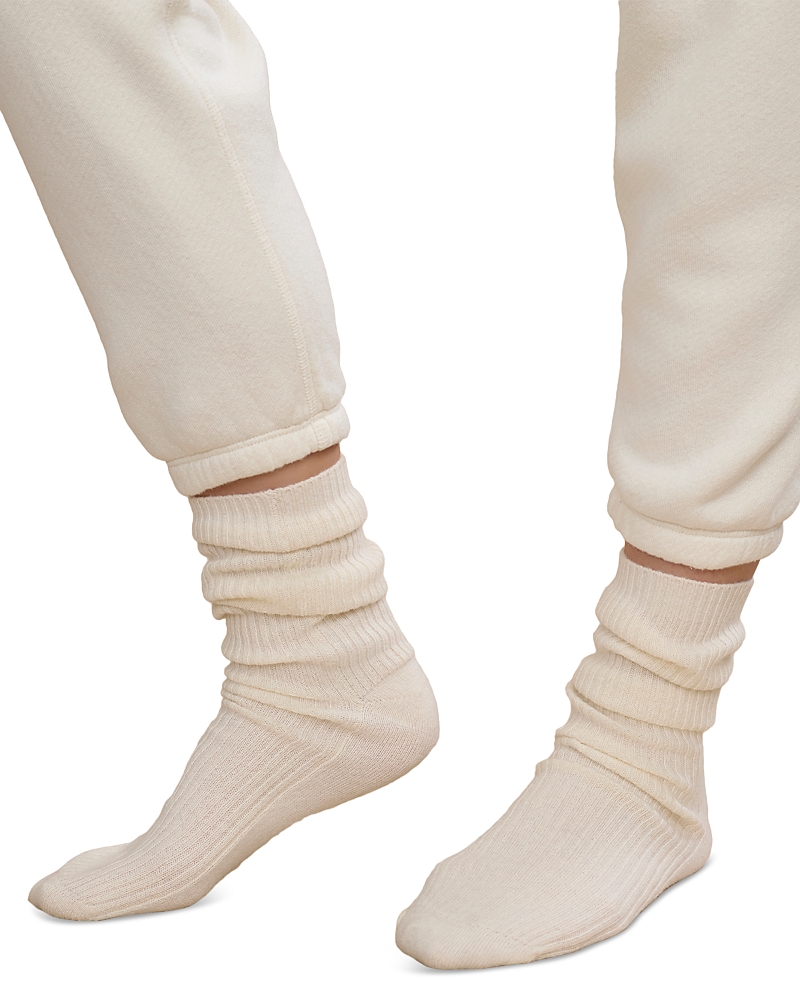 Jenni Kayne Cashmere Knit Socks In White