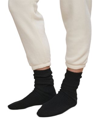 Cashmere Blend Knit Socks